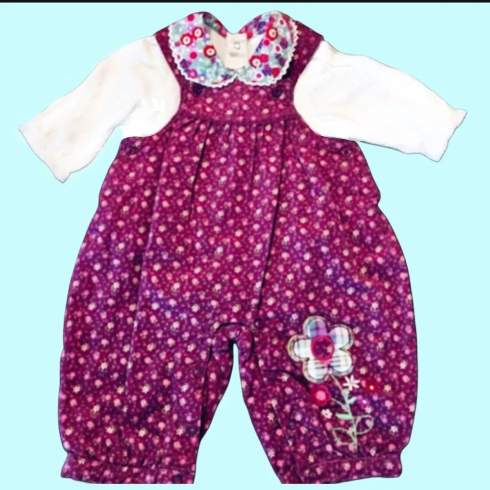 Infant Girl Cotton Romper and Onesie Size 3-6month